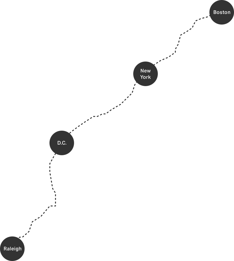 Boston To Raleigh Map Redhat 2