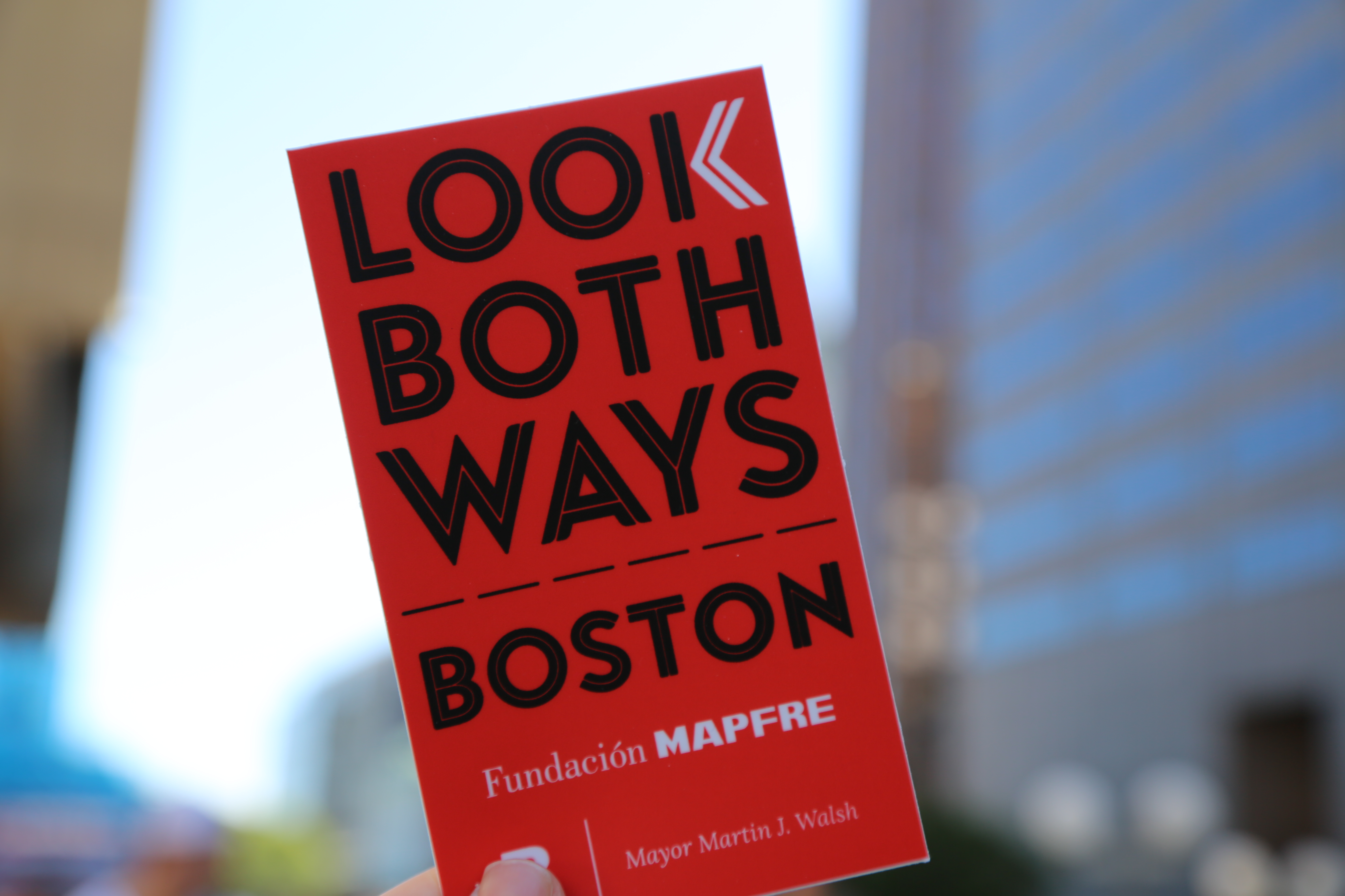 Look Both Ways Boston Sticker